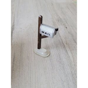 House mail box metal village accessory xmas decor